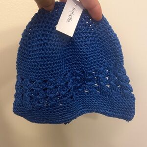 Blue Crochet Beanie